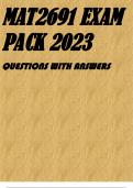MAT2691 EXAM PACK 2023