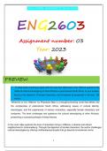 ENG2603 ASSIGNMENT 3 S2 2023