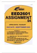 EED2601ASSIGNMENT 4 DUE 6 SEPTEMBER 2023