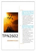 TPN2602 ASSIGNMENT 50 (PORTFOLIO) 2023