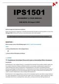 IPS1501 Assignment 4 Year Module (Due: 28 August 2023)
