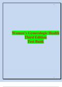 Women’s Gynecologic Health Third Edition Test Bank