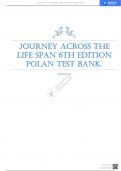 JOURNEY ACROSS THE LIFE SPAN 6TH EDITION POLAN  TEST BANK