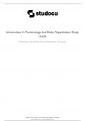 introduction to terminology and body organization