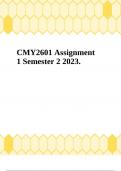 CMY2601 Assignment 1 Semester 2 2023.