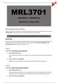MRL3701 Assignment 1 Semester 2 (Answers) - Due: 31 August 2023