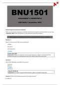 BNU1501 Assignment 3 Semester 2 (Answers) - Due: 1 September 2023