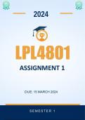 LPL4801 Assignment 1 2024