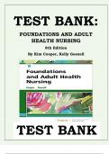 FOUNDATIONS AND ADULT  HEALTH NURSING  8th Edition  By Kim Cooper, Kelly Gosnell