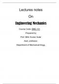 Mechanics ( basic mechanica concept notes with numerical )