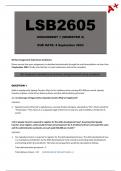 LSB2605 Assignment 1 Semester 2 - Due: 4 September 2023