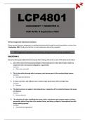 LCP4801 Assignment 1 Semester 2 - (Due: 4 September 2023)