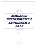 MRL3702 ASSIGNMENT 2 SEMESTER 2 2023