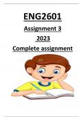 ENG2601 ASSIGNMENT 3 2023 ESSAY