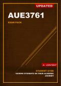 AUE3761 Exam Pack 2024 (Updated)