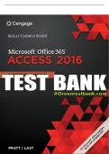 Test Bank For Shelly Cashman Series® Microsoft® Office 365 & Access 2016: Comprehensive - 1st - 2017 All Chapters - 9781305870635