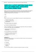 NURS 6531 LATEST MIDTERM EXAM 2023-2024 (OCTOBER) REAL EXAM WITH SOLUTIONS (PRIME PASS)