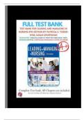 Test Bank For Leading and Managing in Nursing 8th Edition By Patricia S. Yoder-Wise; Susan Sportsman ( 2023 - 2024 ) / 9780323792066 / Chapter 1- 25 / Complete Questions and Answers A+