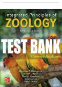 Test Bank For Integrated Principles of Zoology, 19th Edition All Chapters - 9781264091218