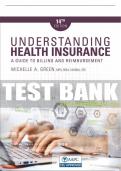 Test Bank For Understanding Health Insurance: A Guide to Billing and Reimbursement - 14th - 2019 All Chapters - 9781337554220