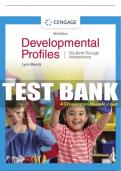 Test Bank For Developmental Profiles: Pre-Birth Through Adolescence - 9th - 2023 All Chapters - 9780357625026