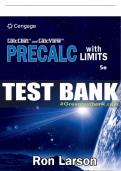 Test Bank For Precalculus with Limits - 5th - 2022 All Chapters - 9780357457856