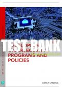 Test Bank For Developing Cybersecurity Programs and Policies 3rd Edition All Chapters - 9780137459766