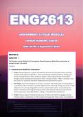 ENG2613 Assignment 4 (Year Module) - Due: 8 September 2023