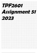 TPF2601 Assignment 51 2023
