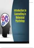 Counselling in Mental health Nursing