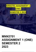 MNN3701 ASSIGNMENT 1 SEMESTER 2 2023