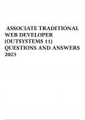 ASSOCIATE TRADITIONAL WEB DEVELOPER (OUTSYSTEMS 11) QUESTIONS AND ANSWERS 2023