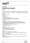AQA A LEVEL COMPUTER SCIENCE PAPER 1 JUNE 2023 QUESTION PAPER (7517/1)
