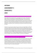 HSY2601 ASSIGNMENT 3 SEMESTER 2 2023