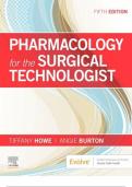  Pharmacology for the Surgical Technologist   FIFTH EDITION   Tiffany Howe, CST, CSFA, FAST, MBA