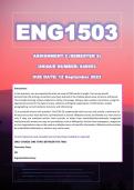 ENG1503 Assignment 2 (Semester 2) - Due: 12 September 2023