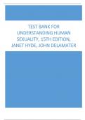 Test Bank for Understanding Human Sexuality, 15th Edition, Janet Hyde, John DeLamater