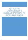 Test Bank for Understanding the Psychology of Diversity, 4th Edition, Bruce E. Blaine, Kimberly J. McClure Brenchley