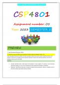 CSP4801 ASSIGNMENT 5 S2 2023
