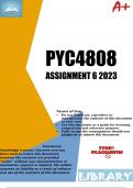 PYC4808 Assignment 6 (DETAILED ANSWERS) 2023 (888794) - DUE 7 September 2023