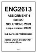 ENG2613 ASSIGNMENT 4 SOLUTIONS 2023 UNISA (DUE 8TH SEPTEMBER 2023)