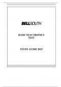BASIC ELECTRONICS TEST STUDY GUIDE 2023