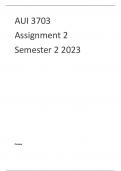 AUI3703 Assignment 2 Semester 2 2023