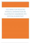 Test Bank For Pediatric Physical Examination An Illustrated Handbook 4th Edition Duderstadt