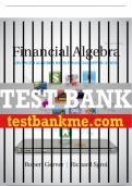 Test Bank For Financial Algebra: Advanced Algebra with Financial Applications - 2nd - 2018 All Chapters - 9781337271790
