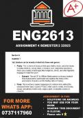 ENG2613 Assignment 4 Semester 2 (solutions/answers)
