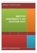 MNP3701 ASSIGNMENT 3 S2 2023