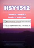 HSY1512 Assignment 4 (Semester 2) - Due 19 September 2023