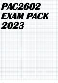 PAC2602 EXAM PACK 2023