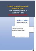 FAC1502 ASSESSMENT 3 SEMESTER 2 2023